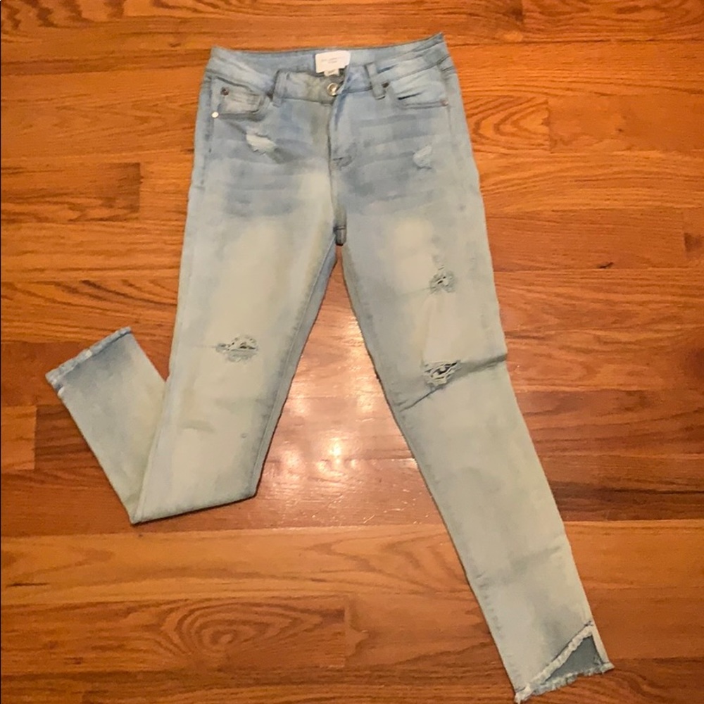 light washed jeans